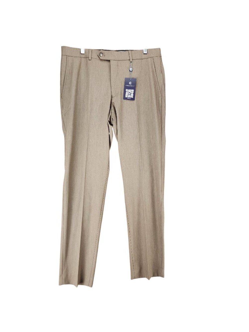 Construct Pants Mens 33x32 Tan Stretch Mid Rise Dress *NWT* - Picture 1 of 15